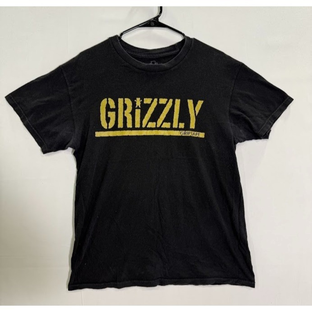 Grizzly Griptape T Shirt Black Mens Size Medium‎ Graphic Tee Skateboard Street